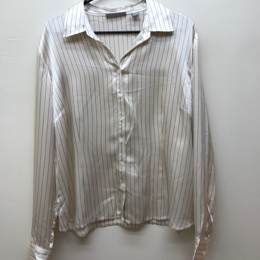 Vintage silk stipe blouse